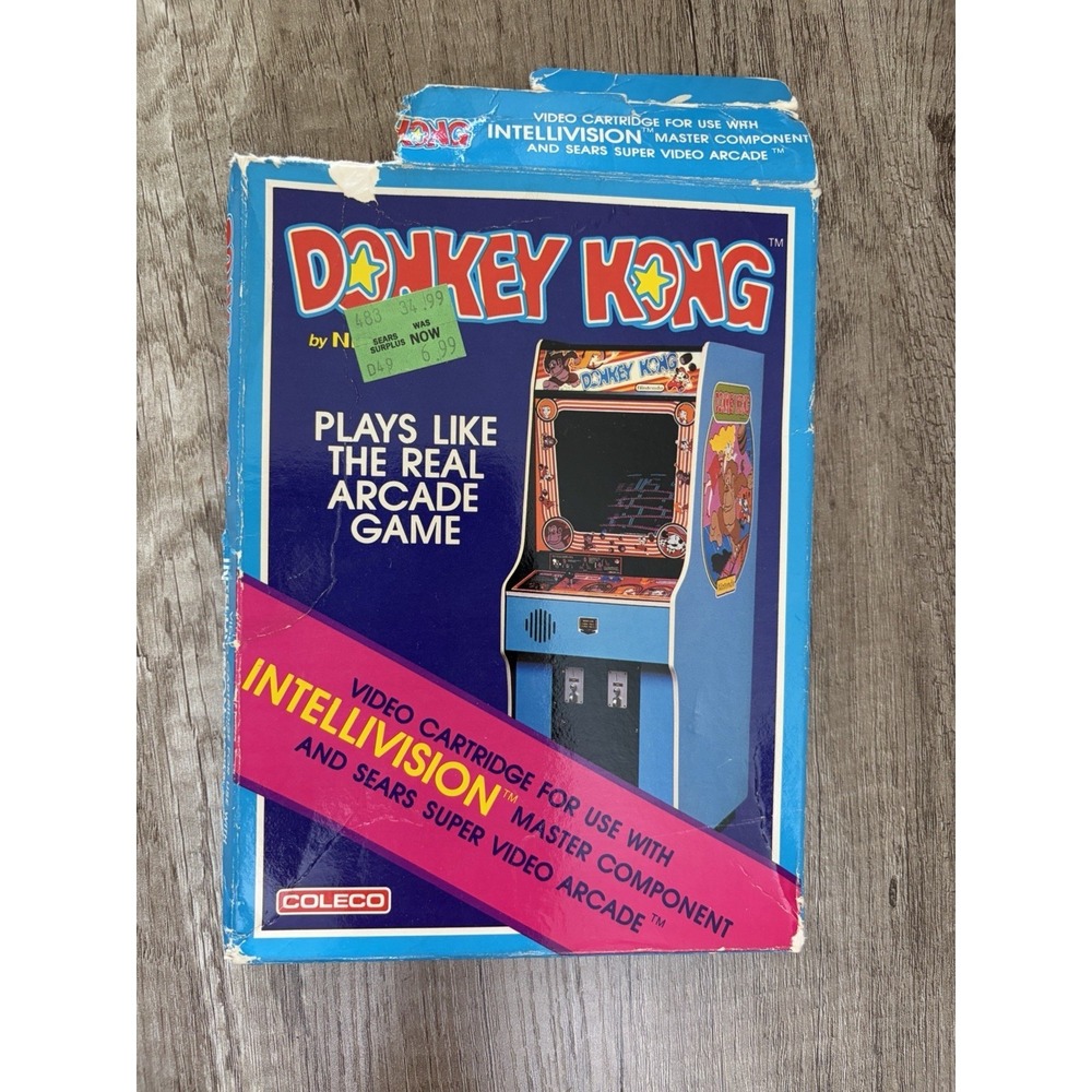 Donkey Kong (Intellivision, 1982) GAME BOX ONLY